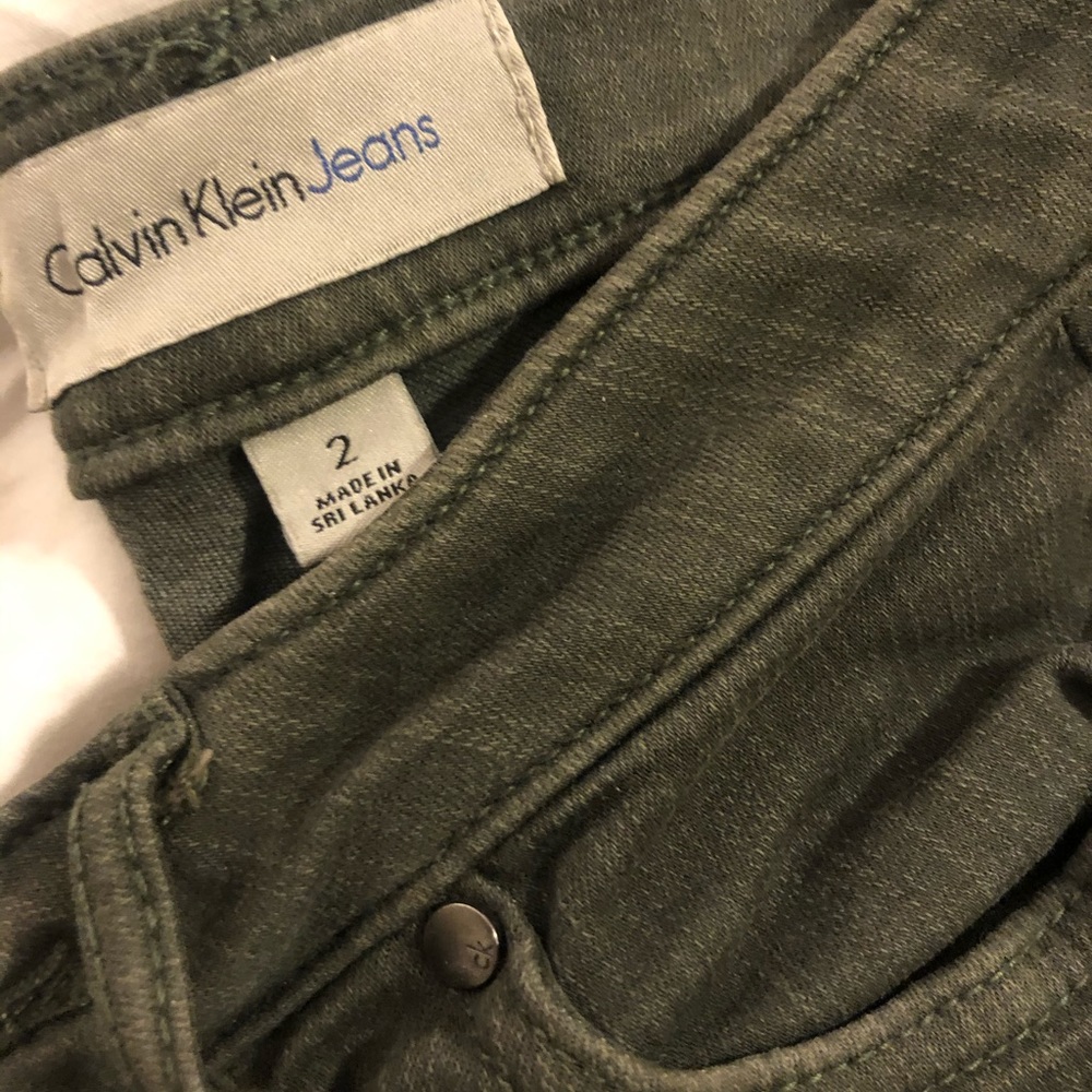 Olive Calvin Klein jeans